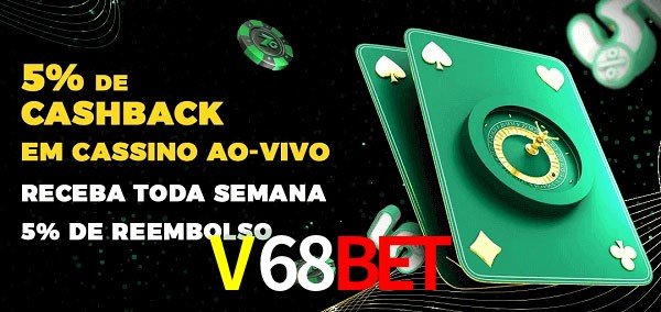 Promoções do cassino ao Vivo V68BET